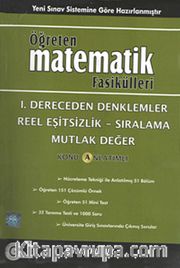 1.Dereceden Denklemler Reel Eşitsizlik-Sıralama Mutfak Değer / Konu Anlatımlı / Öğreten Matematik Fasikülleri