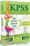 2013 KPSS Genel Yetenek-Genel Kültür Çek Kopart Yaprak Test