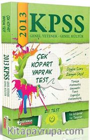 2013 KPSS Genel Yetenek-Genel Kültür Çek Kopart Yaprak Test