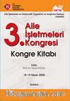 3. Aile İşletmeleri Kongresi & Kongre Kitabı 18-19 Nisan 2008