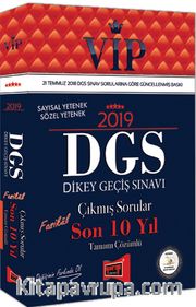 2019 DGS VIP Sayısal - Sözel Yetenek Son 10 Yıl Tamamı Çözümlü Fasikül Çıkmış Sorular