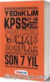 2019 KPSS Genel Yetenek Genel Kültür Tamamı Çözümlü Çıkmış Sorular Son 7 Yıl
