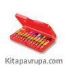 Faber-Castell Altıgen Pastel Plastik Kutu,12'li (125112)