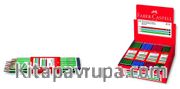 Faber-Castell Köşeli Mercanlı Kurşunkalem 12'li Yeşil