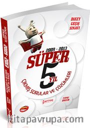 2014 DGS Süper 5 Yıl Tıpkı Basım Çıkmış Sorular ve Çözümleri (2009-2013)