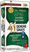 2014 KPSS Lise-Önlisans Genel Kültür Genel Yetenek Sayısal Bölüm 41 Deneme Sınavı