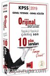 2019 KPSS Genel Yetenek Genel Kültür Orijinal Sorular Fasikül Fasikül Tamamı Çözümlü Çıkmış Son 10 Yılın Soruları