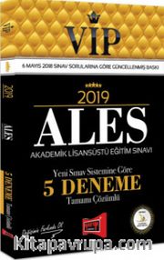 2019 ALES VİP Yeni Sınav Sistemine Göre Tamamı Çözümlü 5 Deneme