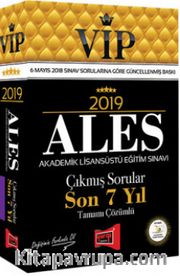 2019 ALES VIP Tamamı Çözümlü Son 7 Yıl Çıkmış Sorular