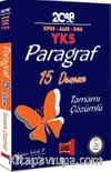 2018 KPSS ALES DGS YKS Paragraf Tamamı Çözümlü 15 Deneme