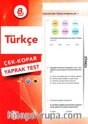 8. Sınıf Türkçe Çek-Kopar Yaprak Test