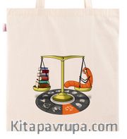 Askılı Bez Çanta - Kitapkurdu Burçlar - Terazi
