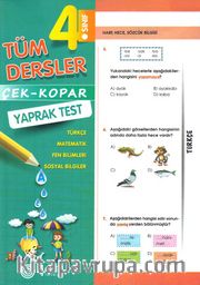 4. Sınıf Tüm Dersler Çek-Kopar Yaprak Test