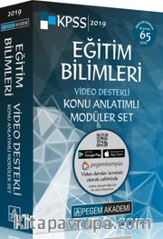 2019 KPSS Eğitim Bilimleri Video Destekli Konu Anlatımlı Modüler Set (6 Kitap)