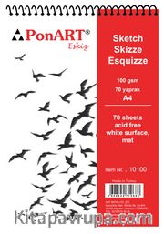 Ponart Eskiz Blok 100Gr A4 70Yap