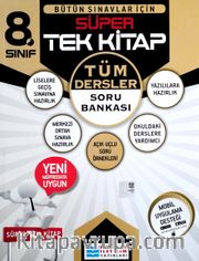 8. Sınıf Bütün Sınavlar İçin Süper Tek Kitap Tüm Dersler Soru Bankası