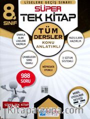 8. Sınıf Süper Tek Kitap Tüm Dersler Konu Anlatımlı