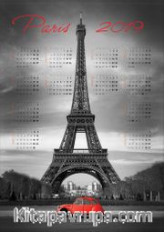 2019 Takvimli Poster - Şehirler - Paris