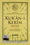 Kur'an-ı Kerim Meali (Cep Boy) (Kod:107)