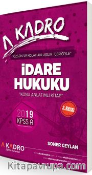 2019 KPSS A İdare Hukuku Konu Anlatımlı Kitap