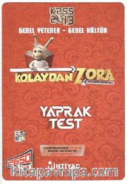 2013 KPSS Genel Yetenek Genel Kültür Kolaydan Zora Yaprak Test