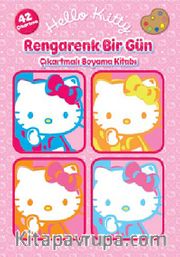 Hello Kitty Rengarenk Bir Gün <br /> Çıkartmalı Boyama Kitabı