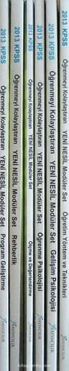 2013 KPSS Eğitim Bilimleri Öğrenmeyi Kolaylaştıran Yeni Nesil Modüler Set (6 Kitap)