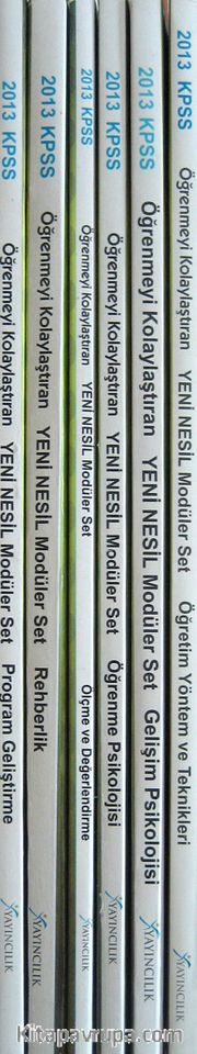 2013 KPSS Eğitim Bilimleri Öğrenmeyi Kolaylaştıran Yeni Nesil Modüler Set (6 Kitap)