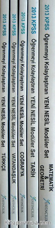 2013 KPSS Genel Yetenek- Genel Kültür Öğrenmeyi Kolaylaştıran Yeni Nesil Modüler Set (5 Kitap)