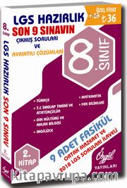 LGS Hazırlık Son 9 Sınavın Çıkmış Soruları ve Ayrıntılı Çözümleri 2. Kitap