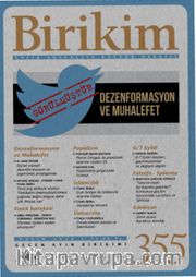 Birikim Aylık Sosyalist Kültür Dergisi Sayı:355 Kasım 2018
