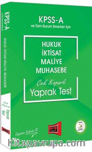 2019 KPSS A Grubu Hukuk-İktisat-Maliye-Muhasebe Çek Koparlı Yaprak Test