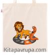 Askılı Bez Çanta - Kitapkurdu Burçlar - Aslan