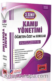 AÖF 3. Sınıf Bahar Dönemi Kamu Yönetimi Öğreten Özet ve Sorular (Kod:136-KMY)