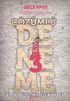 2013 KPSS Eğitim Bilimleri Çözümlü 3'lü Deneme