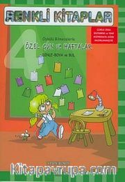 Renkli Kitaplar - 4 Öykülü Bilmecelerle Özel Gün ve Haftalar Dinle Boya ve Bul