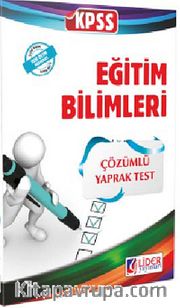 KPSS Eğitim Bilimleri Çözümlü Yaprak Test (2 Cilt) (Kod:EB-201-2C)