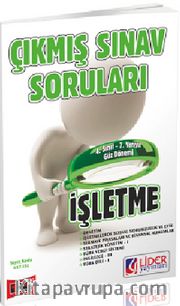 AÖF 4. Sınıf Güz Dönemi (7. Yarıyıl) İşletme Çıkmış Sınav Soruları (Kod:AF-647-ISL)