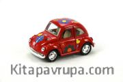 Kinsmart 1967 Volkswagen Classical Beetle 10 cm Metal Çek Bırak Araba Desenli Kırmızı (KT4026DF)