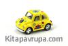 Kinsmart 1967 Volkswagen Classical Beetle 10 cm Metal Çek Bırak Araba Desenli Sarı