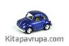 Kinsmart 1967 Volkswagen Classical Beetle 10 cm Metal Çek Bırak Araba Düz Mavi