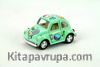 Kinsmart 1967 Volkswagen Classical Beetle 10 cm Metal Çek Bırak Araba Yeşil Şeker Desenli (KT4026DYF)