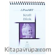Ponart Kraft Blok 125G A5 30Y