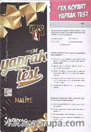 2014 KPSS A Grubu Maliye Yaprak Test