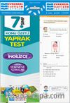 7. Sınıf İngilizce Konu Özetli Yaprak Test