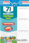 7. Sınıf Matematik Konu Özetli Yaprak Test