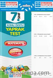 7. Sınıf Matematik Konu Özetli Yaprak Test