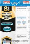 8. Sınıf Fen Bilimleri Konu Özetli Yaprak Test