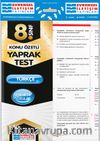 8. Sınıf Türkçe Konu Özetli Yaprak Test