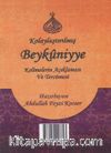 Kolaylaştırılmış Beykuniyye Kelimelerin Açıklaması ve Tecümesi